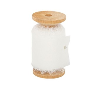 Ruban mousseline de soie blanc