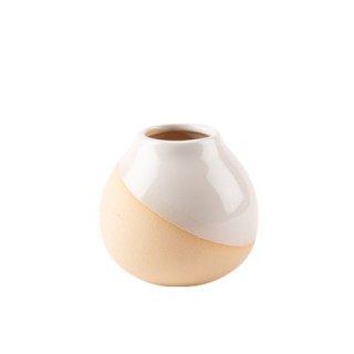 Vase Lia blush/blanc 8cm