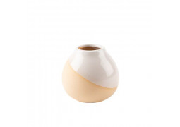 Vase Lia blush/blanc 8cm