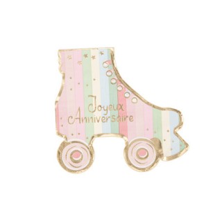 16 Serviettes Joyeux anniversaire pastel Mahault