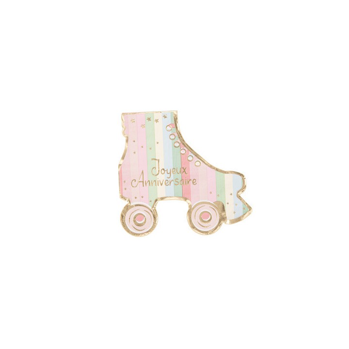 16 Serviettes Joyeux anniversaire pastel Mahault