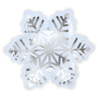 8 Assiettes flocon