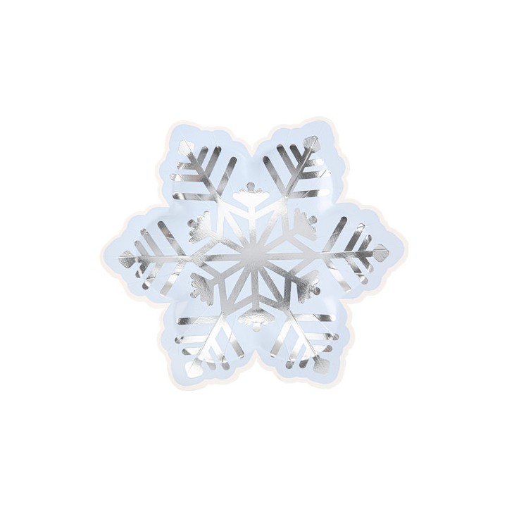 8 Assiettes flocon