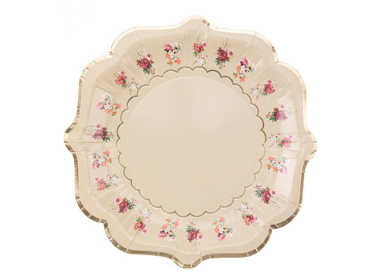 8 Assiettes liberty vintage