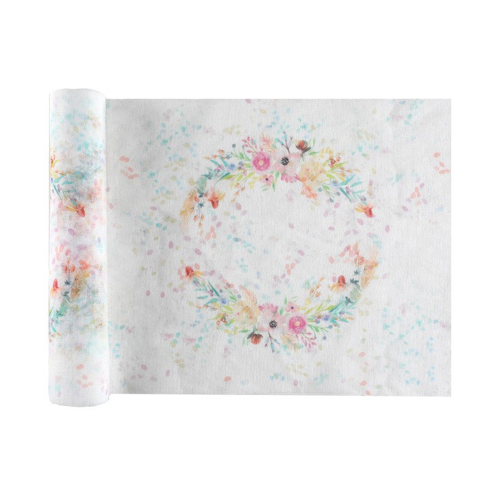 Chemin de table mariage fleuri