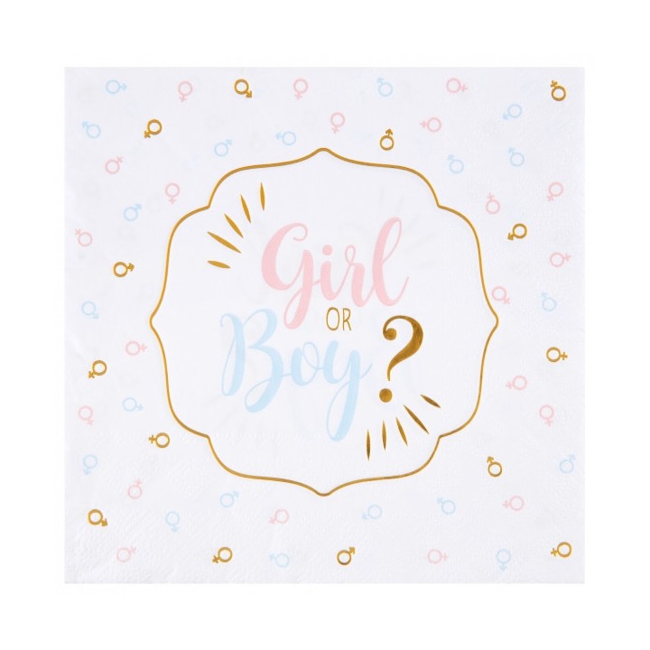 20 Serviettes girl or boy ?