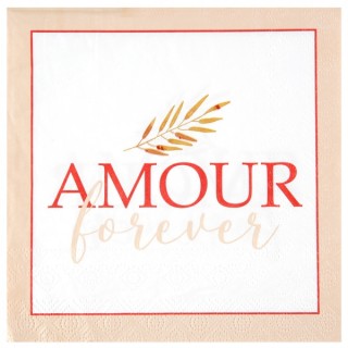 20 Serviettes amour forever