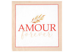 20 Serviettes amour forever