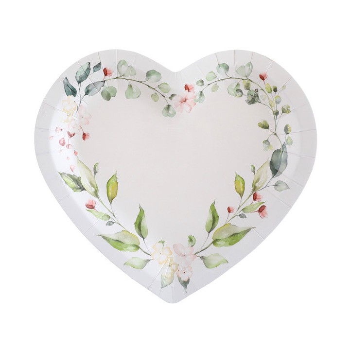 10 Assiettes mariage végétal