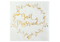 20 Serviettes just married or