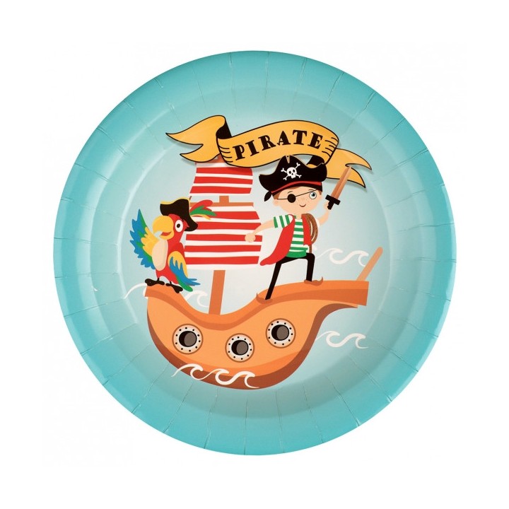 10 Assiettes pirate