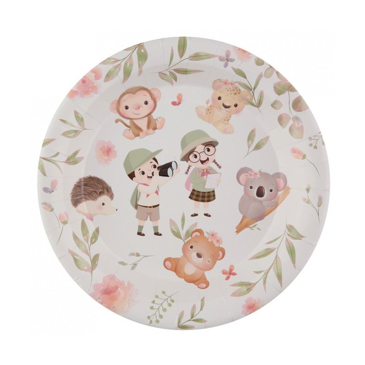 10 Assiettes petits explorateurs