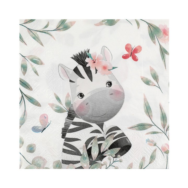 20 Serviettes petits explorateurs