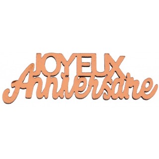 Confettis de table Joyeux anniversaire bois rose gold