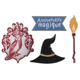 Confettis de table sorcier bois