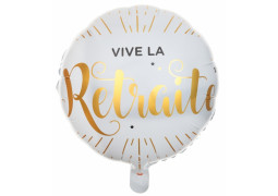 Ballon aluminium Vive la retraite