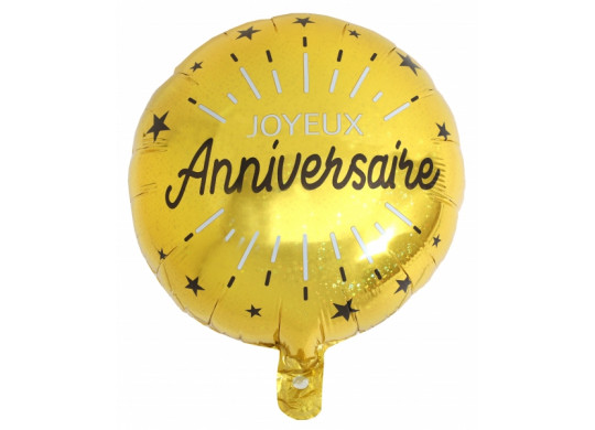 Ballon en aluminium Joyeux Anniversaire Ballons