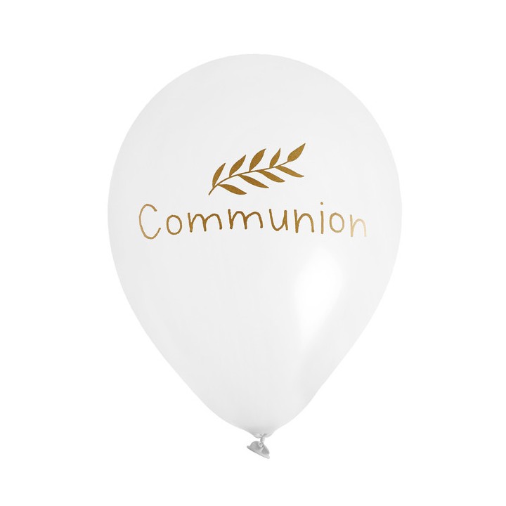 6 ballons communion