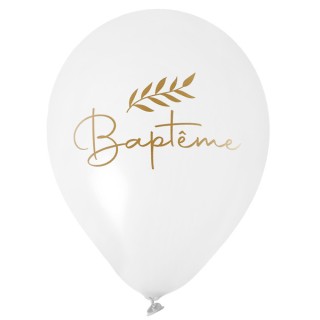6 ballons baptême