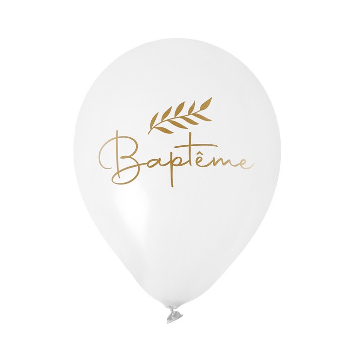 6 ballons baptême