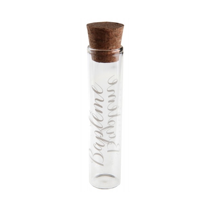 Eprouvette baptême blanc