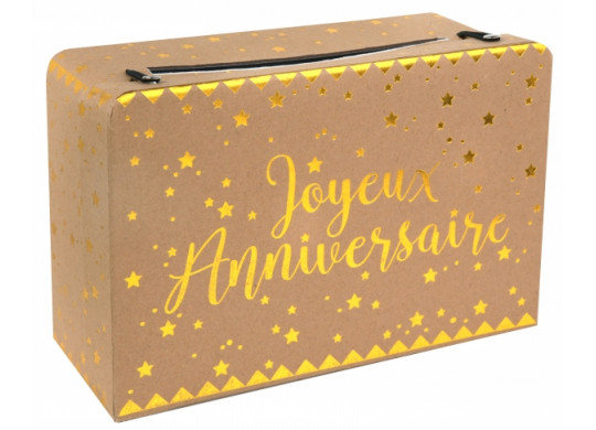 Tirelire Joyeux anniversaire kraft