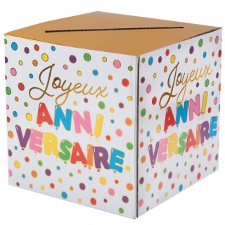 Tirelire Joyeux anniversaire multico