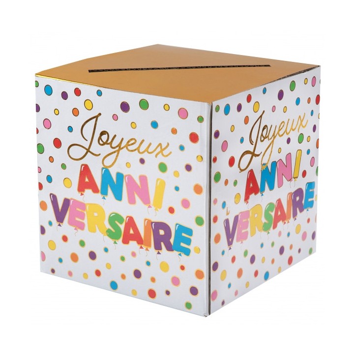 Tirelire Joyeux anniversaire multico