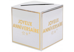 Tirelire Joyeux anniversaire star d'un jour or