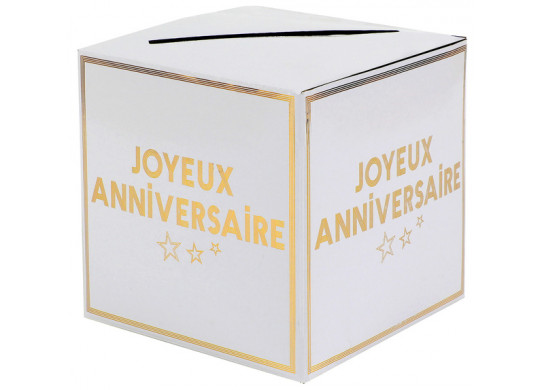 Tirelire Joyeux anniversaire star d'un jour or