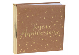 Livre d'or Joyeux anniversaire kraft