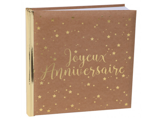 Livre d'or Joyeux anniversaire kraft Livre d'or Joyeux anniversaire kraft