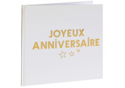 Livre d'or Joyeux anniversaire star d'un jour or