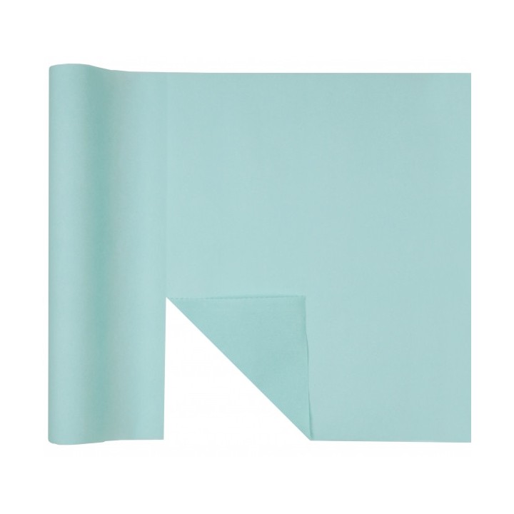 Chemin de table intissé light blue (bleu clair) 40cmx4.80m - décoration de table