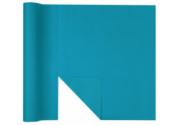 Chemin de table intissé turquoise