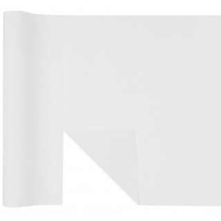 Chemin de table intissé blanc