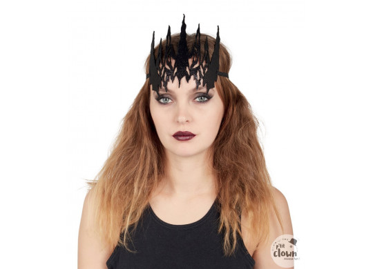 Couronne reine maléfique noire