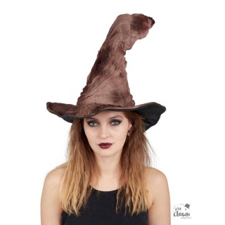 Chapeau sorcière marron