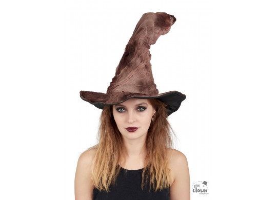 Chapeau sorcière marron