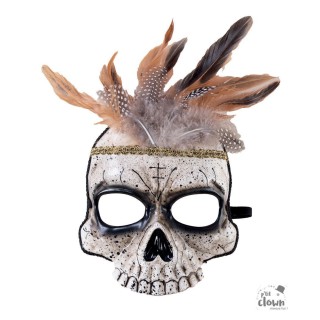 Demi-masque adulte vodoo