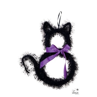 Couronne porte petit chat Halloween