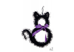 Couronne porte petit chat Halloween