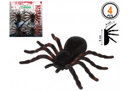 Araignée noire 7x10cms x4