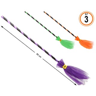 Balai sorcière couleur 80cm