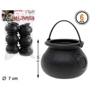 Mini pots chaudron x6