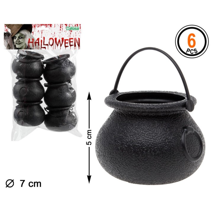 Mini pots chaudron x6