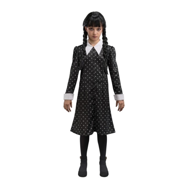 Costume enfant fille Mercredi robe pois