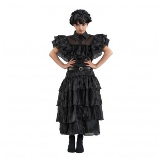 Costume enfant fille Mercredi robe de bal