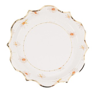 Assiettes daisy petites marguerites x8