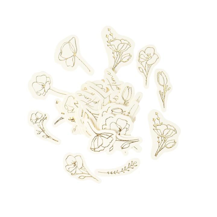 Confettis papier bapteme creme rond or x100